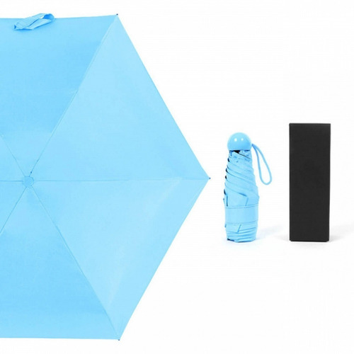 Imagen 6 de 8 de Sombrilla Con Estuche En Forma De Cápsula + Caja Regalo + Ga