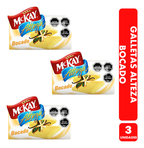 Galletas Alteza Sabor Bocado (pack 3u) - Contiene 140 Gramos