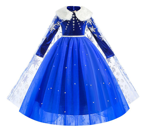 Vestidos De Princesa Elsa Para Niña, Ropa De Fiesta De Cumpl