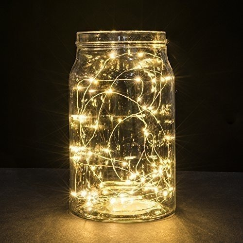 Guirnalda 3m Luz Led Alambre Calida Microled A Pilas