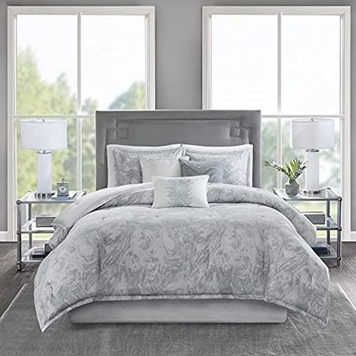 Madison Park Cozy Cotton Comforter Set-emory Modern Marble D