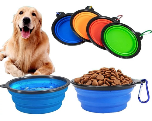 Plato Plegable Para Paseo Perros