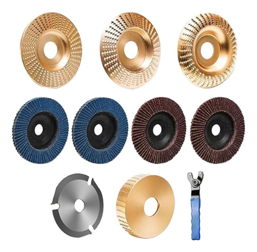 Conjunto De Discos De Escultura Em Madeira, Rodas De Corte,