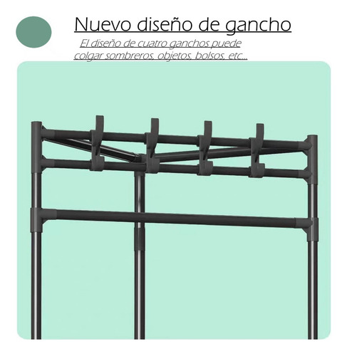 Perchero De Pie Estante De Ropa De Esquina Perchero De Piso