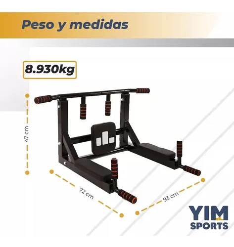 Barra Dominadas 8 En 1 Casa 450kg Uso Rudo Gym Biceps Abs Tr