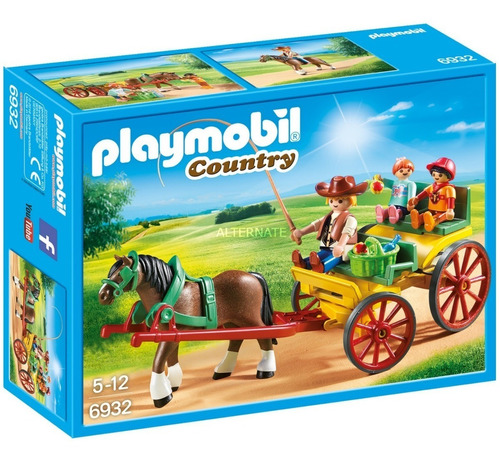 Playmobil 6932 Country Carruaje Con Caballo Orig Intek