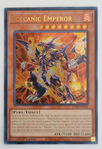 Yugioh Volcanic Emperor - Ld10-en018 - Ultra Rare 1st Ed