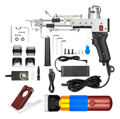 Pistola De Mechones Con Kit Recortador De Alfombras - Pistol