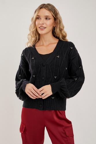 Cardigan Detalle Perlas Rimmel