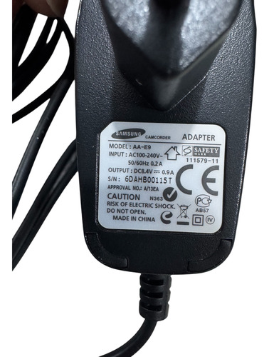 Fonte Aa-e9 Filmadora Samsung D101 Sc-mx20r Ad44-00112b Preto