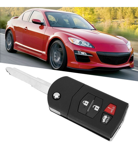 Funda Llavero Coche 3 + 1 Botones Mazda 3 5 6 Rx-8 Cx-7 Cx-9