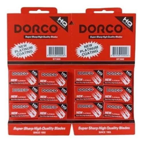 Hojillas Dorco Platinum Coating Blíster 12 X 5 = 60 Und.