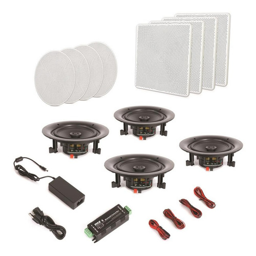 Pyle Kit 4 Parlantes 5.25 Pulgadas Bluetooth De Techo