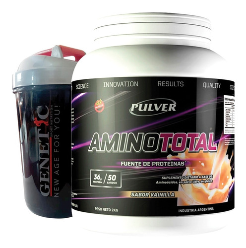 Amino Total Pulver 2 Kilos Proteina Sin Tacc + Dieta Gratis
