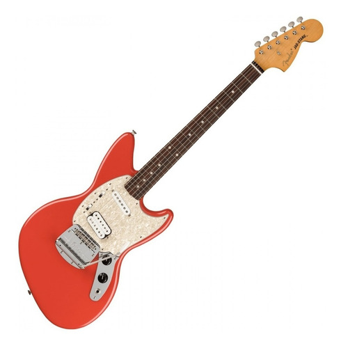 Guitarra Fender Custom Kurt Cobain Jag-stang Color Fiesta Red Material Del Diapasón Palo De Rosa Orientación De La Mano Diestro