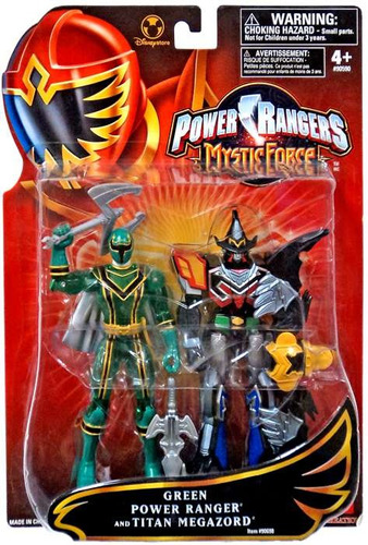 Green Power Ranger Y Titan Megazord De La Figura De Acción