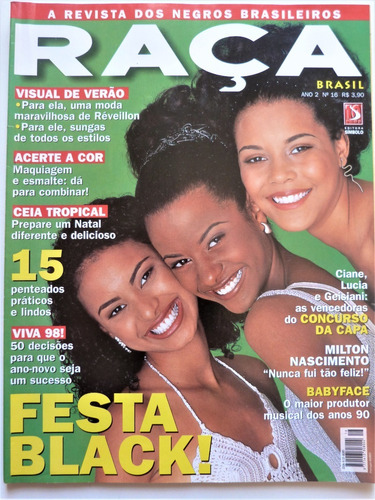 Revista Raça Brasil N.º 16 De 1997 Festa Black