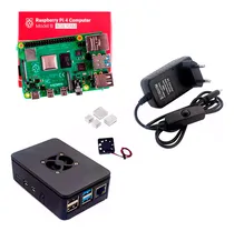 Comprar Kit Raspberry Pi4 Pi 4 4gb, Fonte, Case, Cooler, Dissipadors