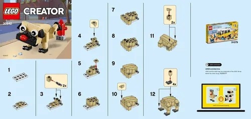 Lego 3 En 1 Creator 30542 68 Piezas Original