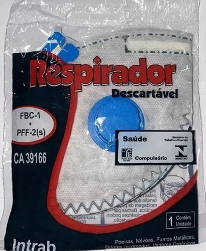 Imagem 2 de 2 de Máscara Facial Respiratória Com Carvão Ativado Inmetro Pff2