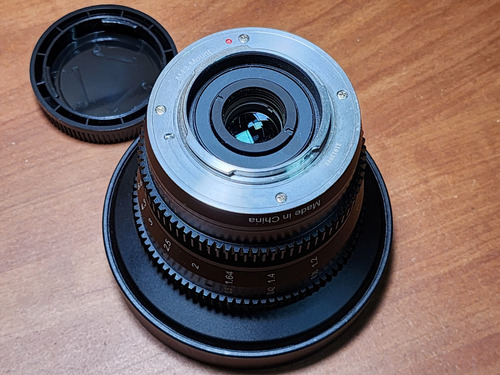 Lente Meike 8mm T2.9 Micro 4/3 Micro 4/3 Negro (Usado)