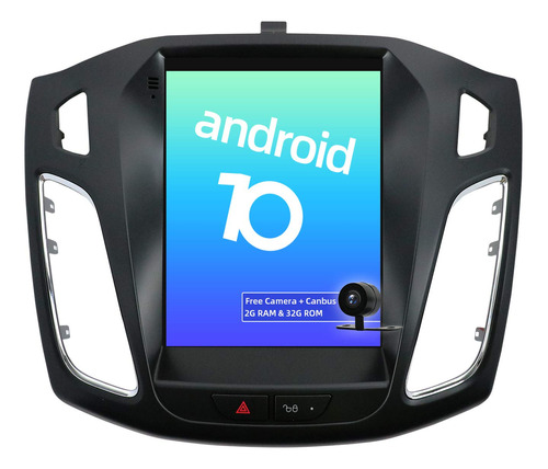 Android 10 Doble Din Vehiculo Estereo Ajuste Para Ford