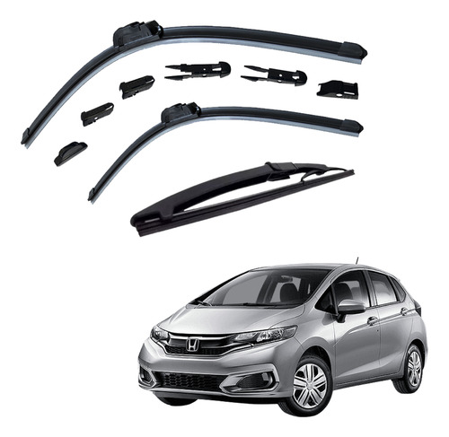 Juego De 3 Limpiaparabrisas Reluvsa Honda Fit 2015