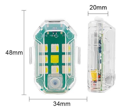Luz Estroboscópica Para Coche, Luz Estroboscópica 4 Luz