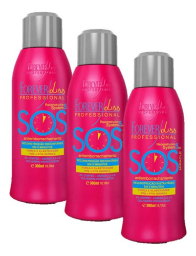 Forever Liss Sos Reconstrutor Antiemborrachamento 3 Unidades
