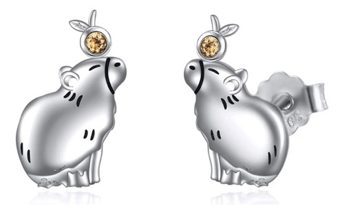 Pendientes De Capibara, Adorno A La Moda, Pendientes, Joyas