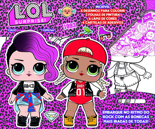 LOL Surprise - Colorindo com adesivos especial, de On Line Editora. Editorial IBC - Instituto Brasileiro de Cultura Ltda, capa mole em português, 2020