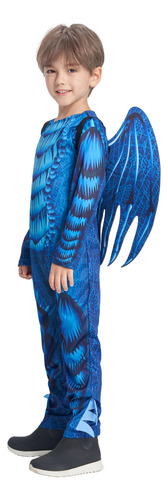 Disfraz De Dragón Ikali Para Niños Con Alas Y Mascara Color Talle