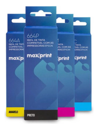 Refil Tinta Compatível Impressora Epson T664120 - Maxprint