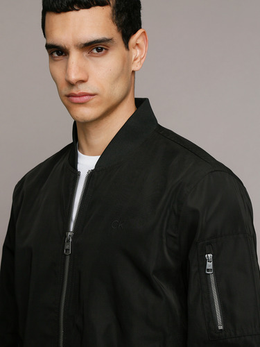 Chaqueta Ligera Con Cremallera Negro Calvin Klein