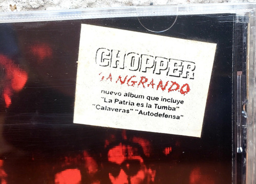 Chopper (sangrando) Rey Toro, Hermetica, Riff, Malón. Nuevo