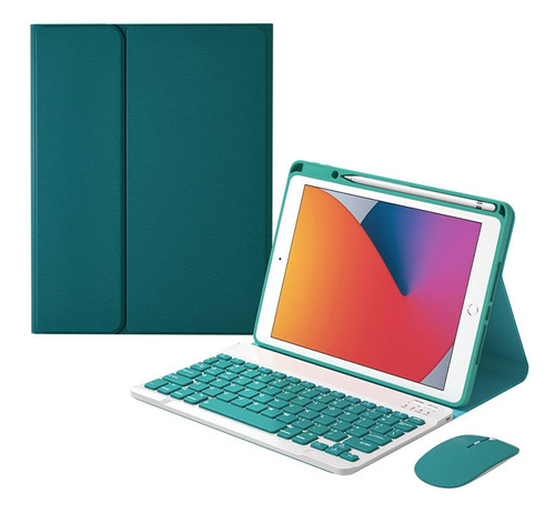 Funda Con Teclado Y Ratón Ñ Para iPad 9.7 5ª 6ª Generación