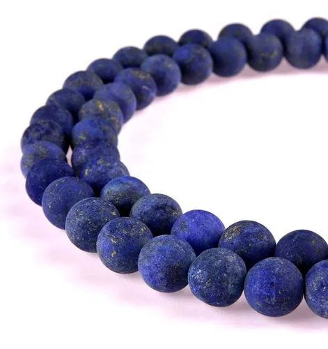 Pltbeads Precioso Collar De Lapislazuli Natural Con Piedras 