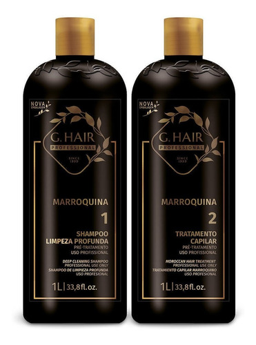 G.hair Escova Progressiva Marroquina Inoar Ghair 2 X 1 Litro