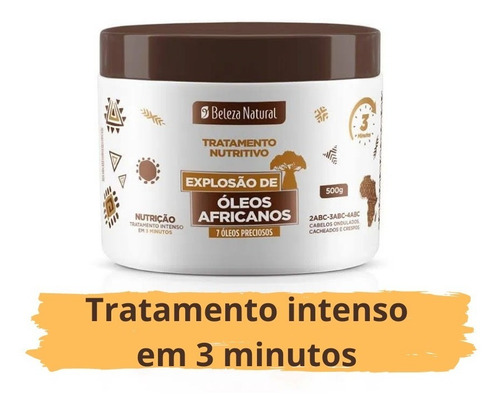 Kit Tratamento P Cabelo Cacheado Ressecado Óleos Africanos