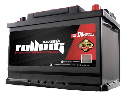 Batería Rolling Performance 12v 115amp 70a/h 570cca Derecha