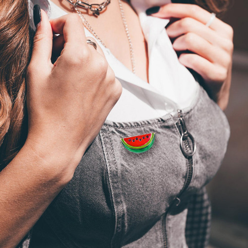Watermelon Brooch Fashion Watermelon Shaped Brooch Lovely Fr