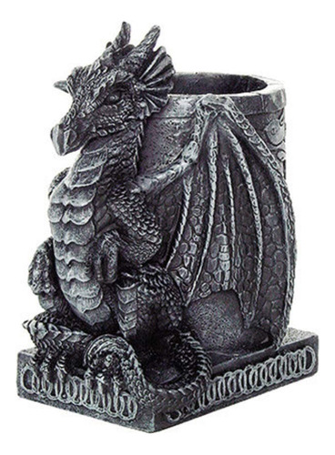 Ptc Estatua De Dragon Medieval De 4.5 Pulgadas Con Soporte D