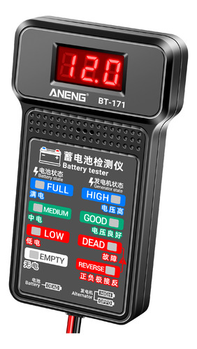 Analisador De Bateria De Automóvel Led Tool Reverse Electric
