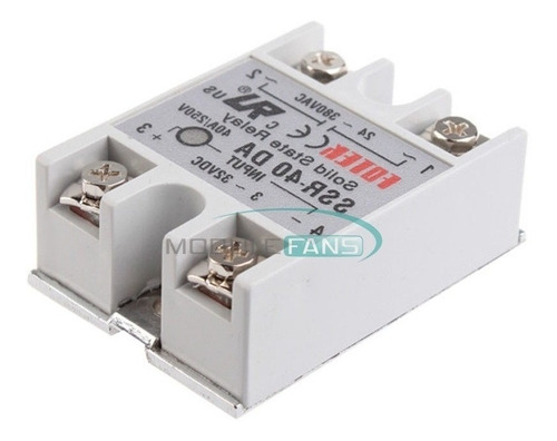 Imagen 2 de 6 de Rele De Estado Solido Ssr-40 Da 40a 24-380vac Fotek Arduino