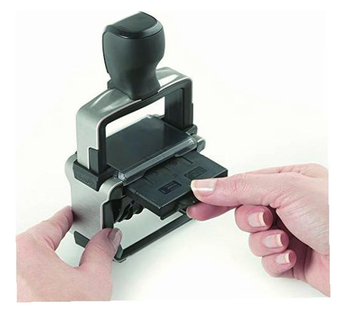 Sello Trodat Profesional Numerador 55510 De 10 Digitos. Color de la tinta Negro Color del exterior Gris oscuro