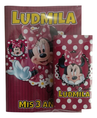 Souvenir Minnie 15 Libritos Colorear Y 15 Lapices X6