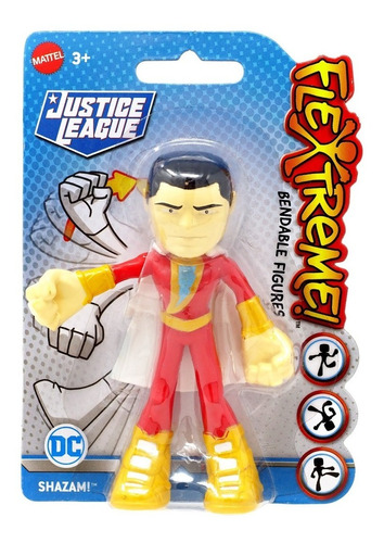 Muñeco Flexible Mattel Justice League  Dc Flextreme Shazam