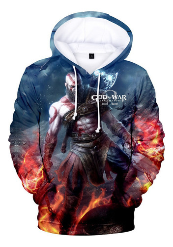 God Of War Kratos Sudaderas Chamarras Con Estampado 3d