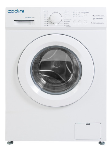 Lavarropas Automático Codini 6010 Blanco 6kg Eco Wash