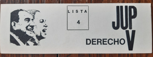 Calcomanía / Jup / Juventud Universitaria Peronista / 1986